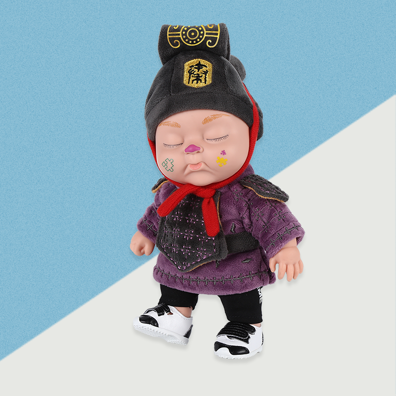 秦贝贝紫色公仔 秦始皇帝陵博物院与Memeda的联名定制款产品