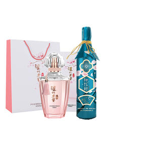 【泸州老窖酒名堂】12度 泸州老窖桃花果酒2018版（青） 500ml + 泸州老窖顽味定制香水 30ml