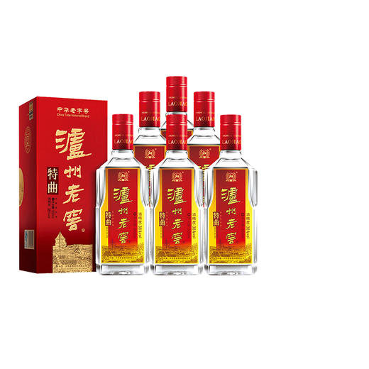 【特曲官旗】38度泸州老窖中华老字号特曲（第九代） 500ml*6 浓香型白酒 商品图0