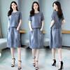 WZNH-GJC2063P120新款女装时尚气质休闲牛仔套装裙两件套 商品缩略图1