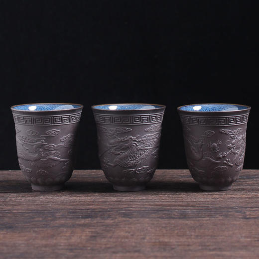 白瓷羊脂玉功夫茶杯 | 心经杯百福陶瓷杯 商品图8