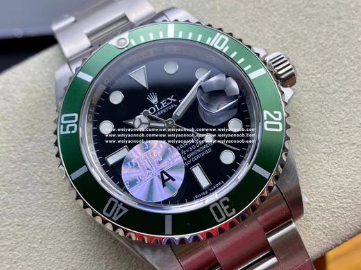 JF  劳力士16610LV老款绿鬼，复克绿水鬼 表款直径40mm x 12.5mm，蓝宝石水晶玻璃镜面，搭配铝合金表圈口，给人带来一种独特的复古韵味。工厂孤注一掷购入正品研发开模，JF出品的钢带，壳 商品图1