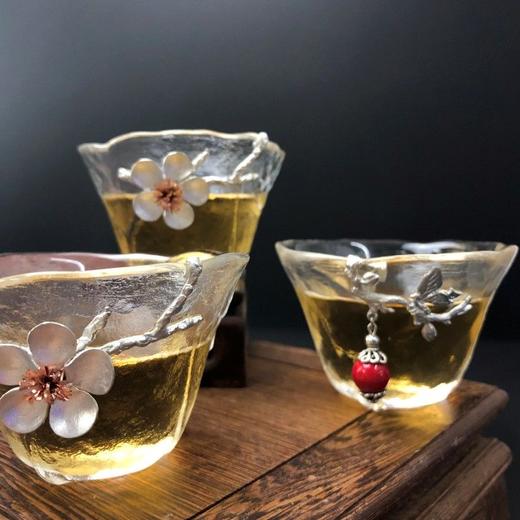 复古艺术禅意茶杯 | 锤纹茶杯日式耐热镶锡品茗杯 商品图1