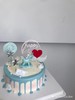 宝宝生日蓝色独角兽摆件奶油蛋糕 商品缩略图0