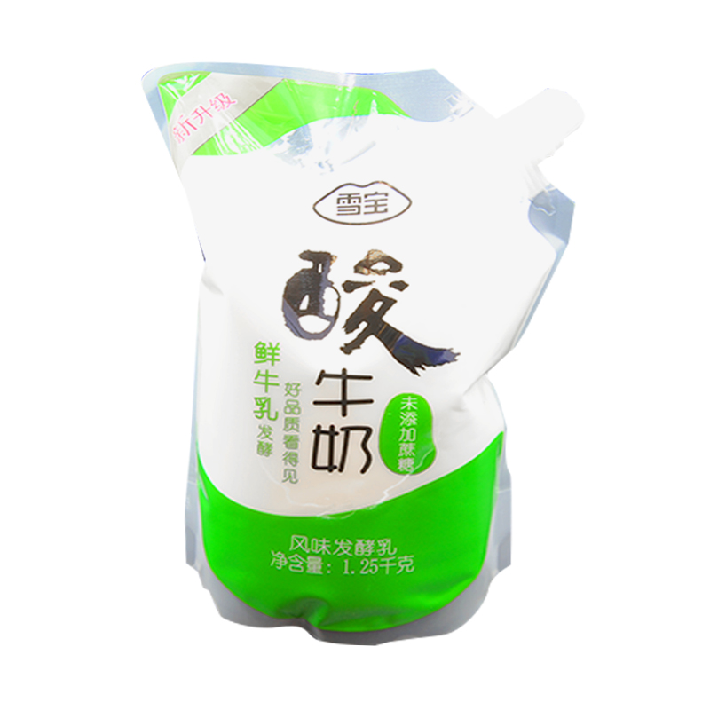 【超市】雪宝无蔗糖酸牛奶