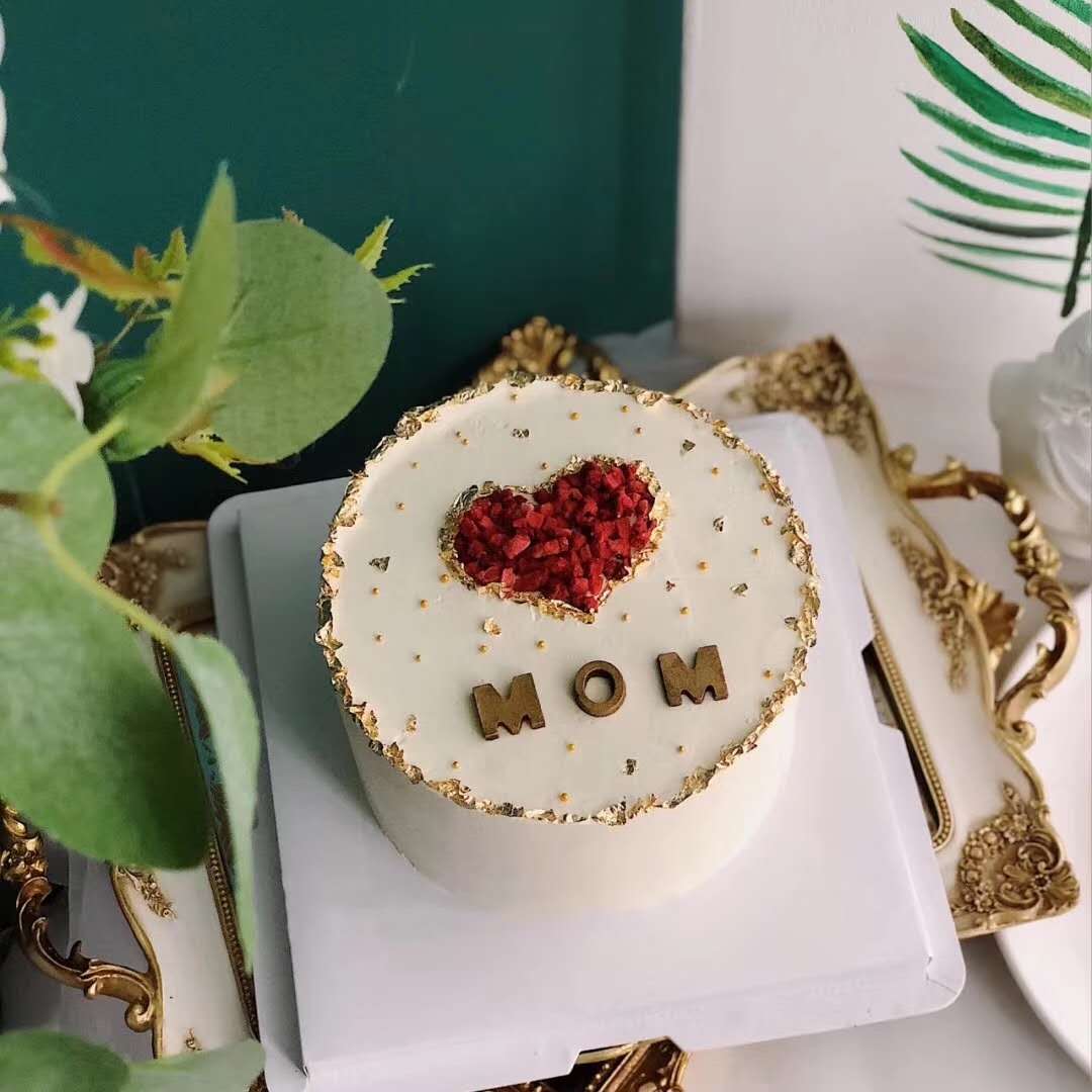 母亲节主题蛋糕6寸 mother"s day theme cake