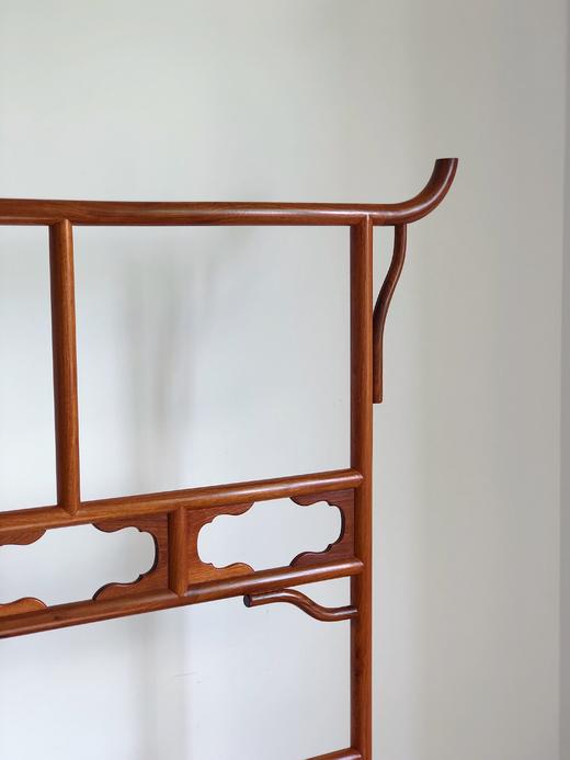 红桥红  家具严选  缅甸花梨(大果紫檀）  【空灵衣帽架】 商品图3