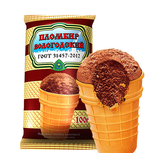 俄罗斯原装进口iceberry网红冰淇淋10杯 奶油味 可可味 商品图2
