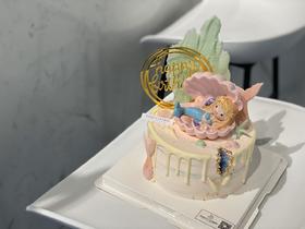 宝宝生日海的女儿玩偶摆件巧克力摆件奶油蛋糕