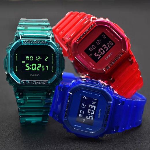卡西欧G-SHOCK DW_5600SK-1PRS | G-SHOCK冰韧系列  坚韧出型手表运动男手表数字显示潮流防水电子表G-5600基本功能： 商品图0