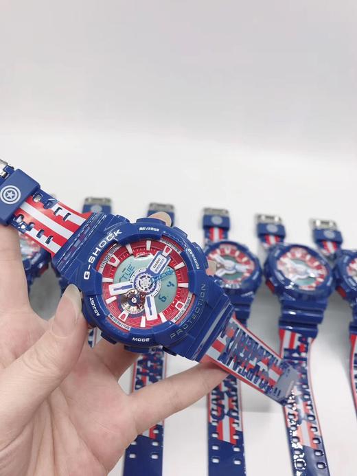 卡西欧G-SHOCK复仇者联盟漫威限量版手表男 美国队长 商品图8