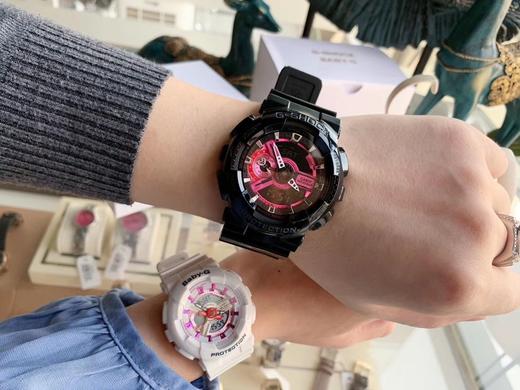 新款卡西欧/CASIO   浪漫情侣限量心形指针运动款 隆重介绍全新G-shock和baby-g浪漫情侣动物主题型号。 商品图1