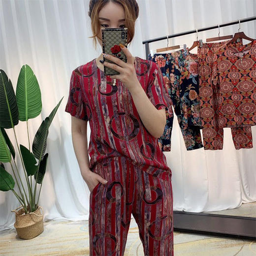 ★纯棉印花妈妈套装 商品图1