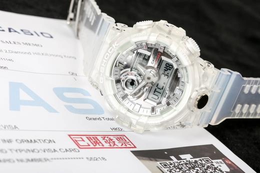 casio卡西欧透明款G-SHOCKGA-700运动男士电子手表男表gshock手表镜面材质: 矿物强化玻卡西欧手表 电子表 商品图0