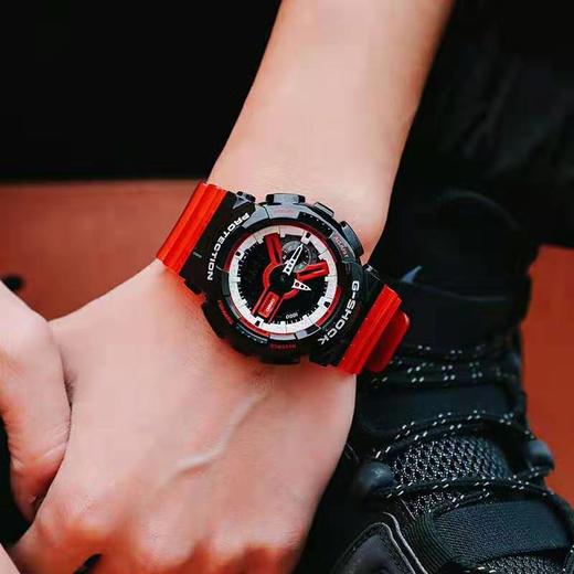 新款现货 卡西欧G-SHOCK罗志祥代言硬碰硬黑红小龙虾GA-110RB-1A 商品图2
