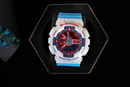 卡西欧 G-SHOCK 单眼系列 震撼来袭 金45度°自动抬手灯（可开关）经典防震表盘设计配合冲击视觉的强烈色彩🙈LCD液晶显示盘 商品图4