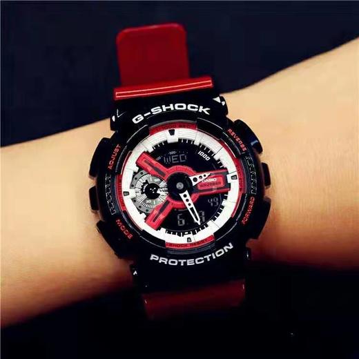 新款现货 卡西欧G-SHOCK罗志祥代言硬碰硬黑红小龙虾GA-110RB-1A 商品图3