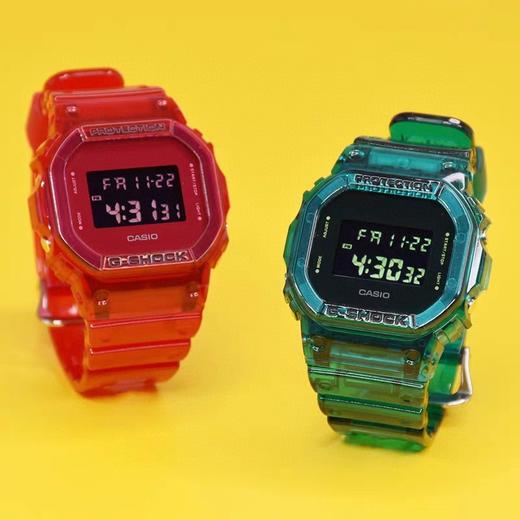 卡西欧G-SHOCK DW_5600SK-1PRS | G-SHOCK冰韧系列  坚韧出型手表运动男手表数字显示潮流防水电子表G-5600基本功能： 商品图3