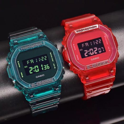 卡西欧G-SHOCK DW_5600SK-1PRS | G-SHOCK冰韧系列  坚韧出型手表运动男手表数字显示潮流防水电子表G-5600基本功能： 商品图1