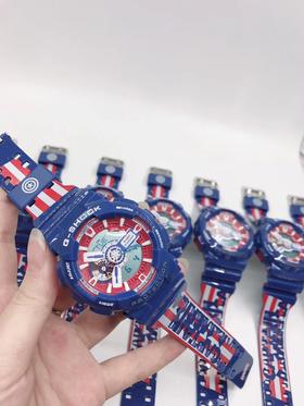 卡西欧G-SHOCK复仇者联盟漫威限量版手表男 美国队长