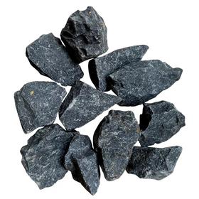 青花石子:25公斤袋装:灰色小石子花园庭院装饰石子铺面石尖角碎石子卵石日式枯山水石子