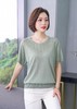 ★【亲肤透气】美阁妮妈妈装桑蚕丝短袖 商品缩略图3