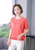 ★【亲肤透气】美阁妮妈妈装桑蚕丝短袖 商品缩略图2