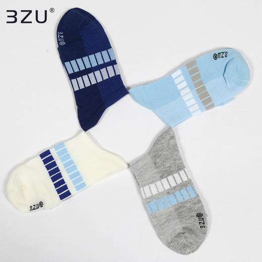 【第二件0元】短袜低帮纯棉全防臭吸汗夏季薄款透气网眼童袜A49104 商品图1