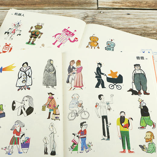 美中之美 3-10岁 60位当代知ming插画师作品集儿童艺术插画集书籍 商品图2