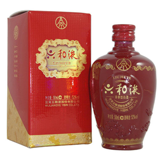 52度六和液小酒板（盒装）50ml（2011-2014年老酒） 单瓶 商品图0