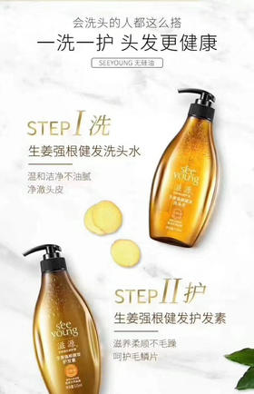 滋源 生姜强根健发洗发水、护发素 （535ml）