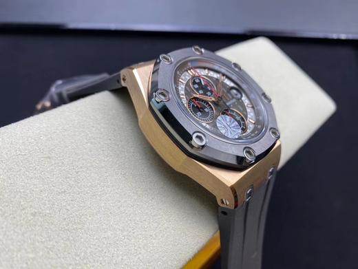 JF爱bi26568，车神舒马赫限量版！皇家橡树12秒 ！3126机！透底，前后蓝宝石！钛金属表壳！钛陶瓷圈口！44MM 手表 商品图5