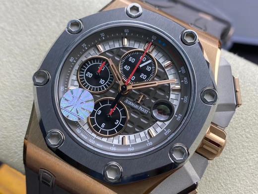 JF爱bi26568，车神舒马赫限量版！皇家橡树12秒 ！3126机！透底，前后蓝宝石！钛金属表壳！钛陶瓷圈口！44MM 手表 商品图2