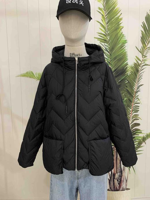 【实体撤柜不tui不huan】水淼19秋冬超轻 薄羽绒服连帽外套4583 商品图4