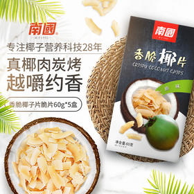 【南国食品】香脆椰子片60gX5