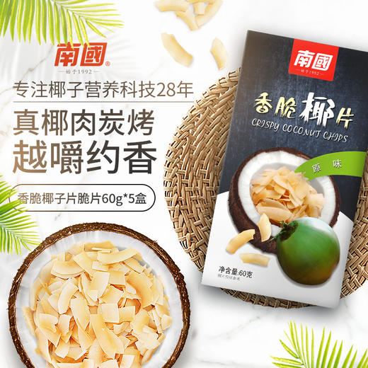 【南国食品】香脆椰子片60gX5 商品图0