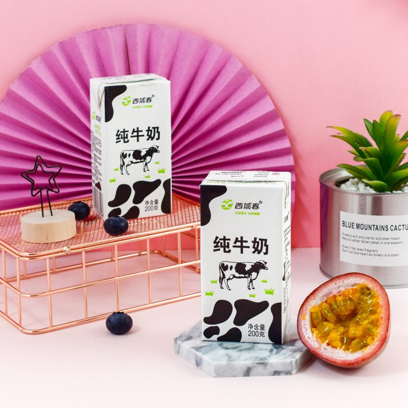 新疆西域春纯牛奶 黑砖 200ml*20盒/提