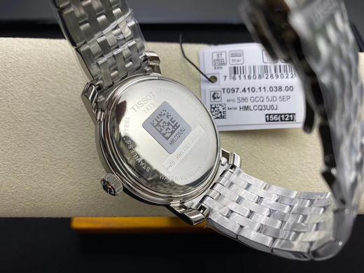 正品保真（男装）
天梭，T097港湾系列情侣对表，简洁百搭商务表，原装瑞士ETA石英机芯，全部原装配件组装，男~40mm女～28mm表径。一表一号，三码一表，全新全套出。 商品图10