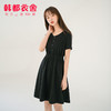 韩都衣舍2020夏装新款韩版女装高腰V领连衣裙短裙GE00492甦0403 商品缩略图0