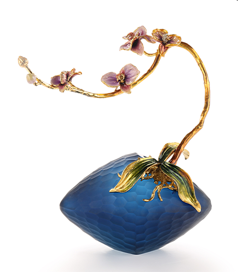 【彼达思】珐琅彩 兰之恋摆件