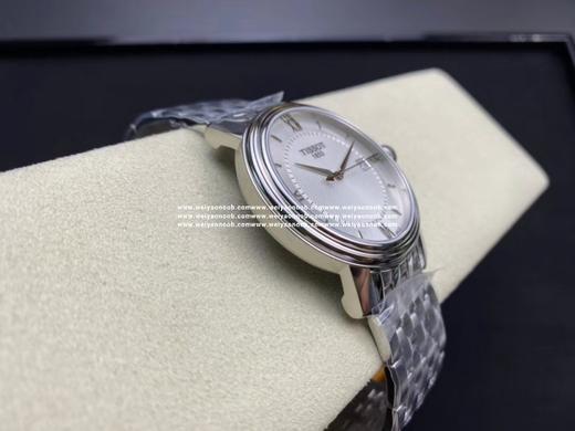 正品保真（男装）
天梭，T097港湾系列情侣对表，简洁百搭商务表，原装瑞士ETA石英机芯，全部原装配件组装，男~40mm女～28mm表径。一表一号，三码一表，全新全套出。 商品图6