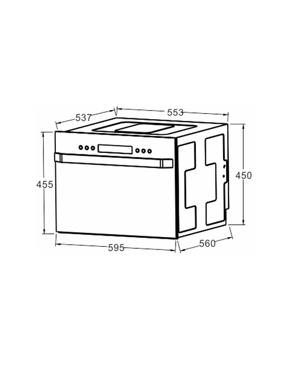 帅康xqd8t-s810 全智能嵌入式洗碗机