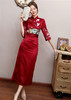 QZ-19799中国风气质女神范衣服蚀骨旗袍年轻款 商品缩略图1