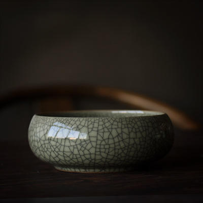 龙泉青瓷仿古笔洗，陶瓷毛笔水盂文房四宝 商品图10