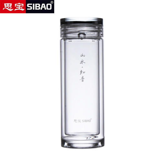 思宝玻璃杯山水知音双层玻璃茶杯 商品图0