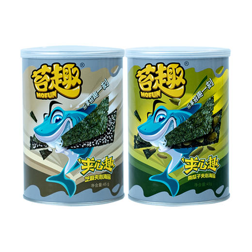 苔趣 夹心海苔（芝麻+南瓜子）2罐装 90g 商品图0