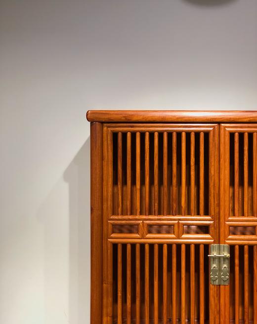 红桥红  家具严选  缅甸花梨(大果紫檀）  【直棂架格组合】 商品图3