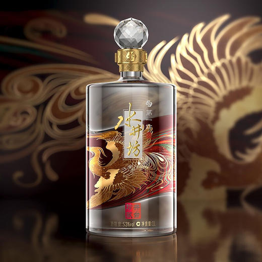 【推荐】水井坊 浓香型 高度 白酒 礼盒 水井坊 井台珍藏版 （凤） 53度 1L 商品图2