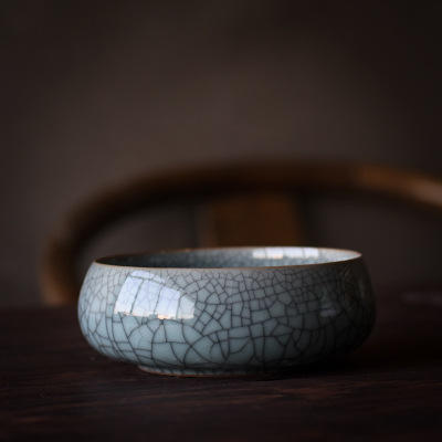 龙泉青瓷仿古笔洗，陶瓷毛笔水盂文房四宝 商品图7
