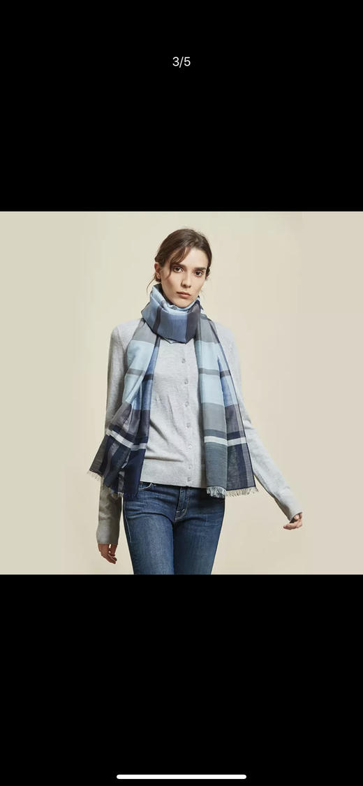 网易严选 80%羊毛20%桑蚕丝混纺男女款围巾四季可用Burberry代工厂 商品图4
